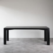 Corner Bar medium black satin ash table